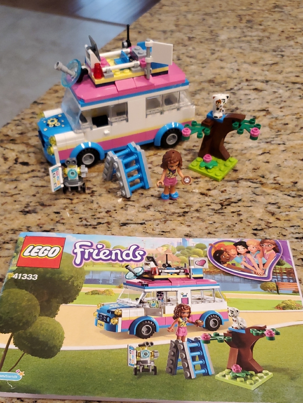 Lego Friends Olivia's Mission Vehicle Playset # 41333 Complete, Retired